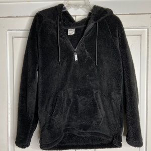 Victoria Secret PINK Sherpa Half Zip Sweatshirt
